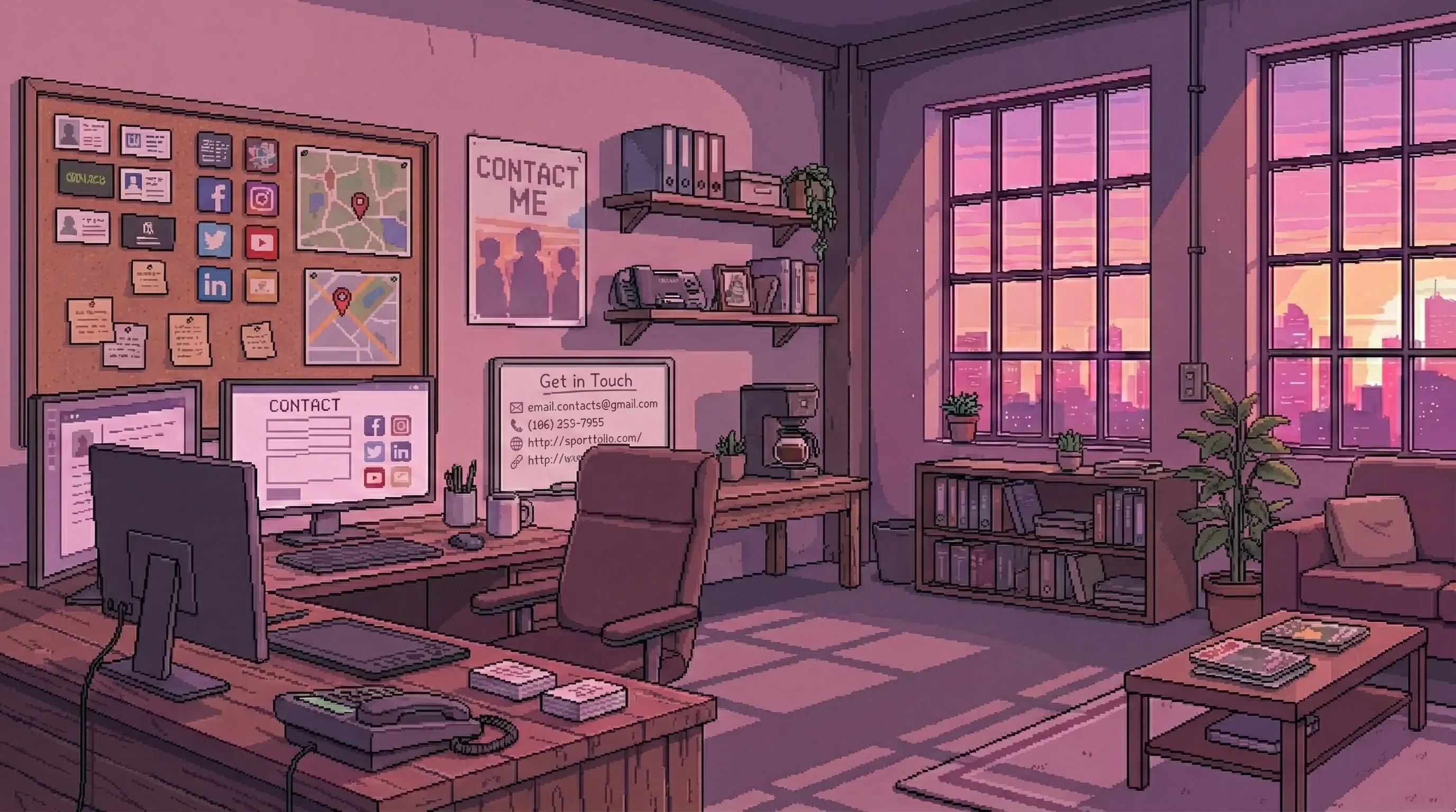 Contact page background