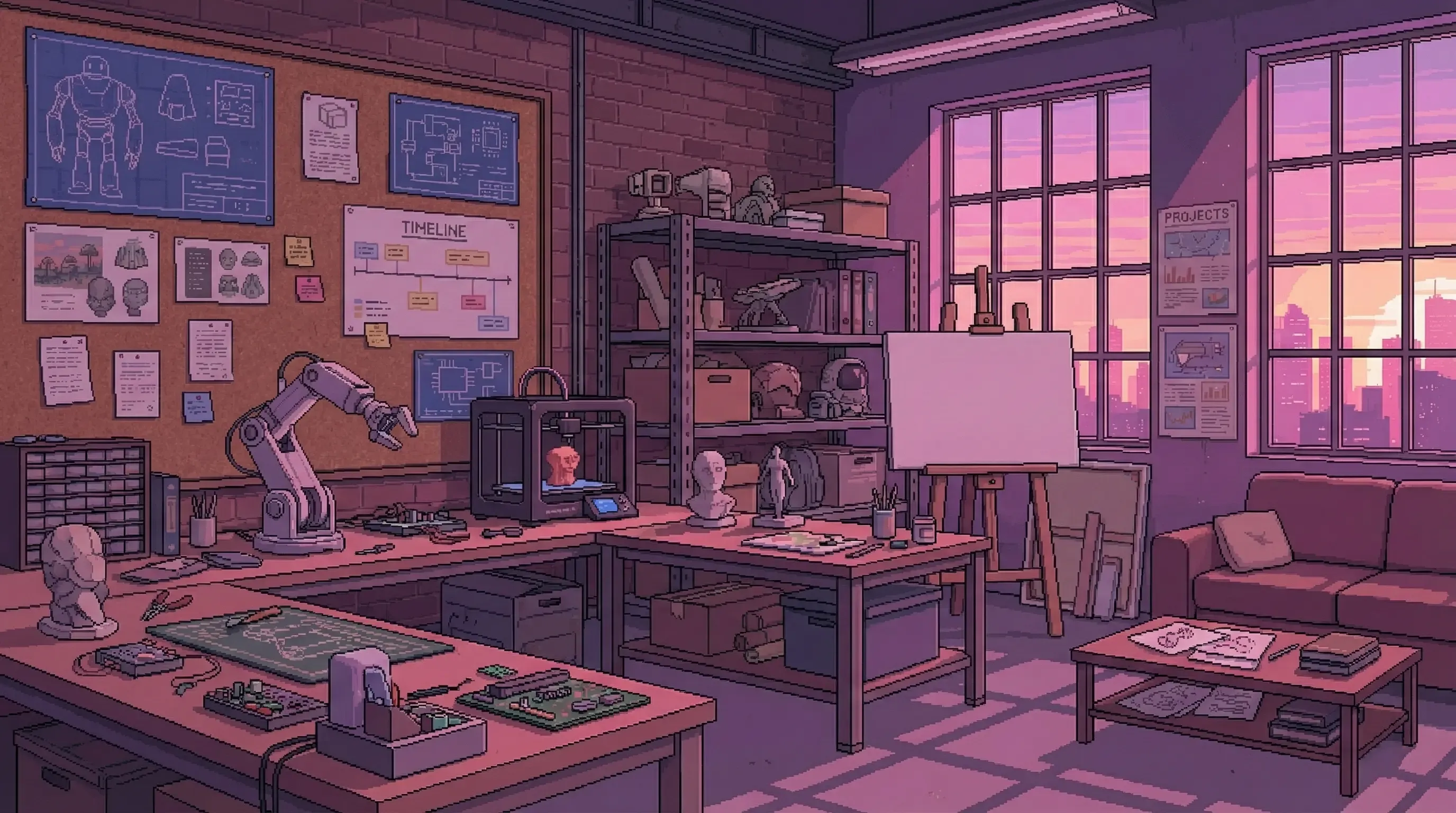 Projects page background